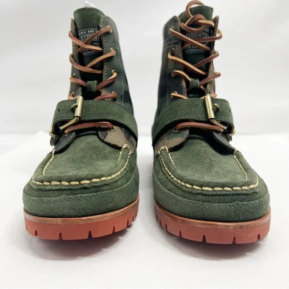 Polo Ralph Lauren Ranger Suede and Camo Canvas Boots